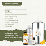 Nature Packaged Diffusor casero con aceite de naranja, mejora el ambiente con notas brillantes.