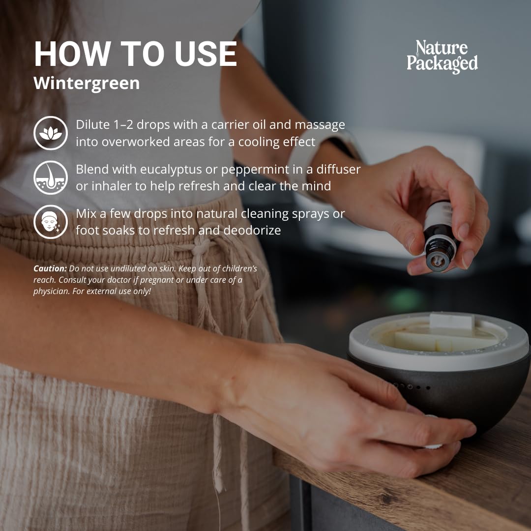 Nature Packaged gaulteria: aceite en jabón artesanal con fragancia suave