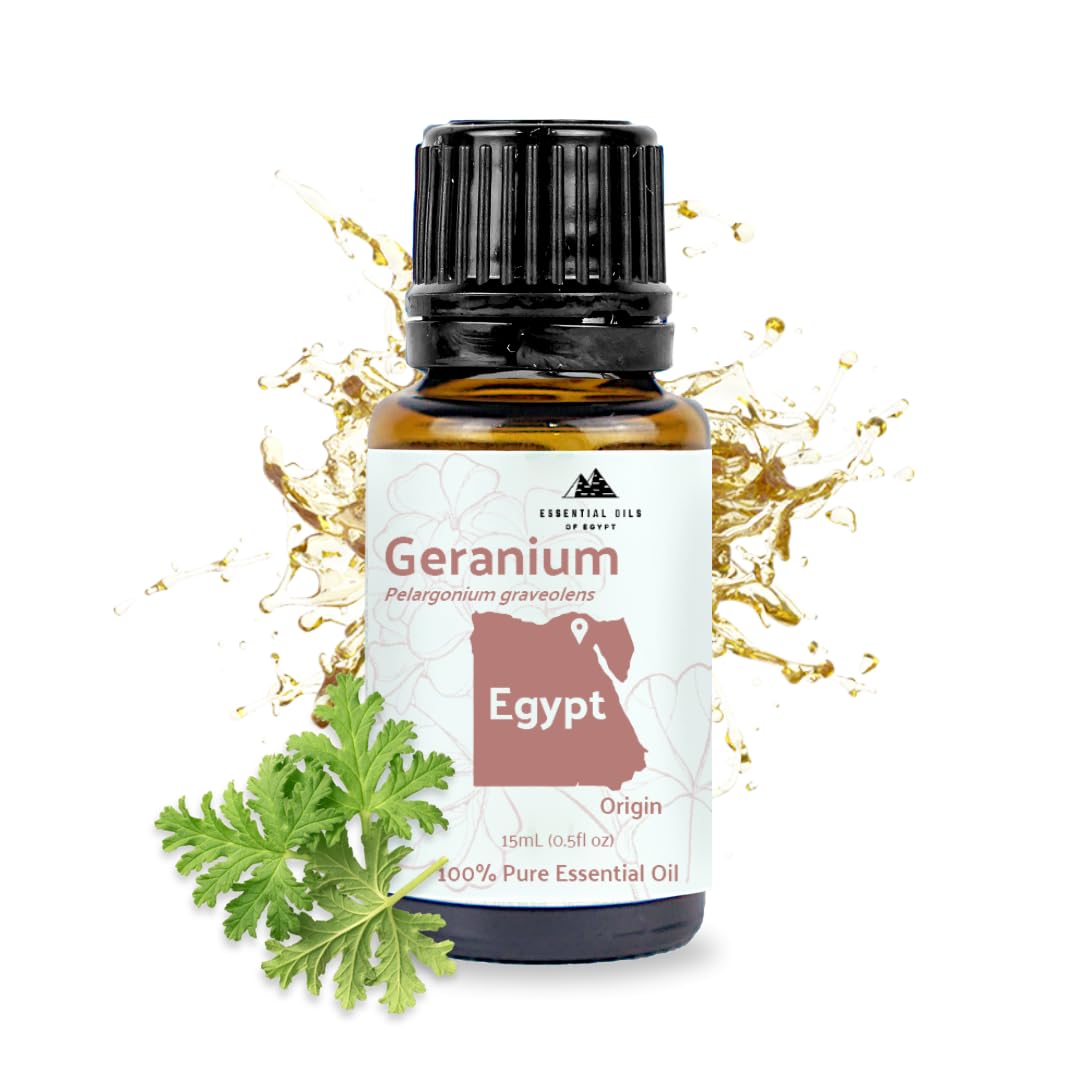 Nature Packaged Geranio: botella de 15 ml para cuidado diario de la piel.