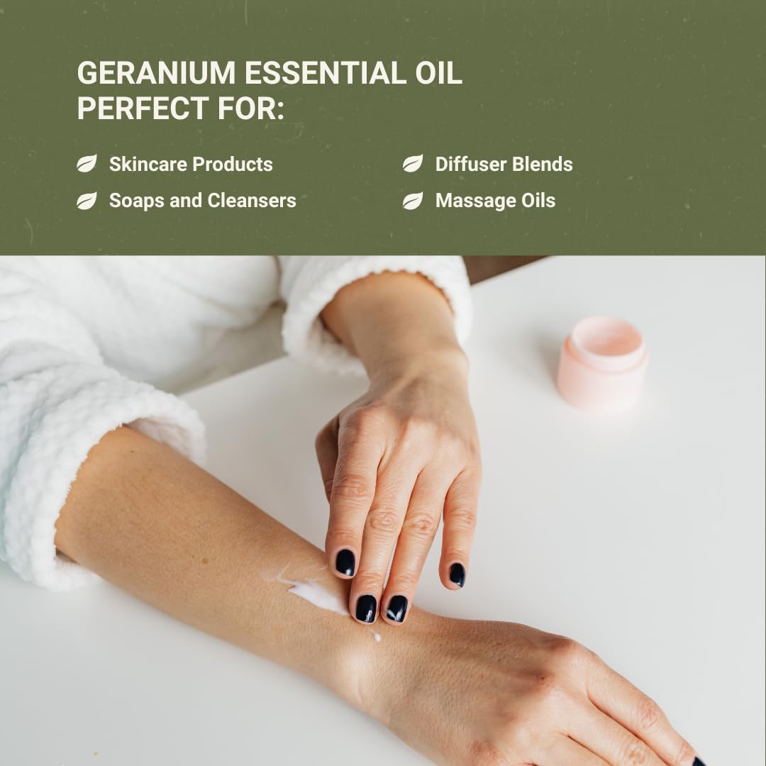 Nature Packaged Geranio: compromiso sostenible de la finca Delta para piel y plantas.