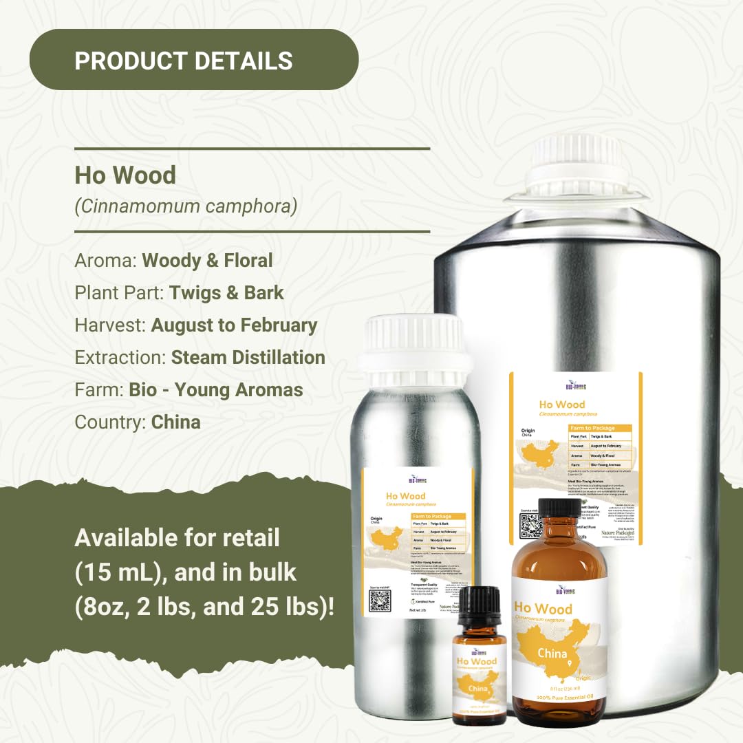 Nature Packaged Ho Wood para cuidado de la piel y hidratación suave.
