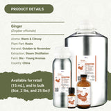 Nature Packaged jengibre aceite etiqueta diseño empaque elegante para el estante