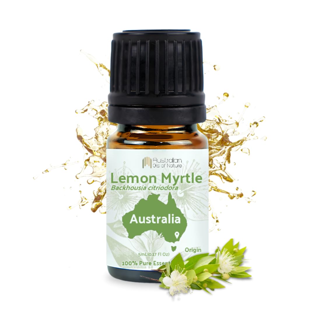 Aceite esencial Nature Packaged Lemon Myrtle en botella de 5 ml para perfumar ambientes