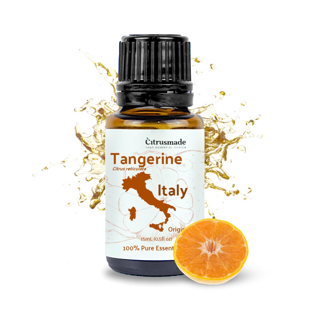 Nature Packaged mandarina: botella de 15 ml para aromaterapia y bienestar.