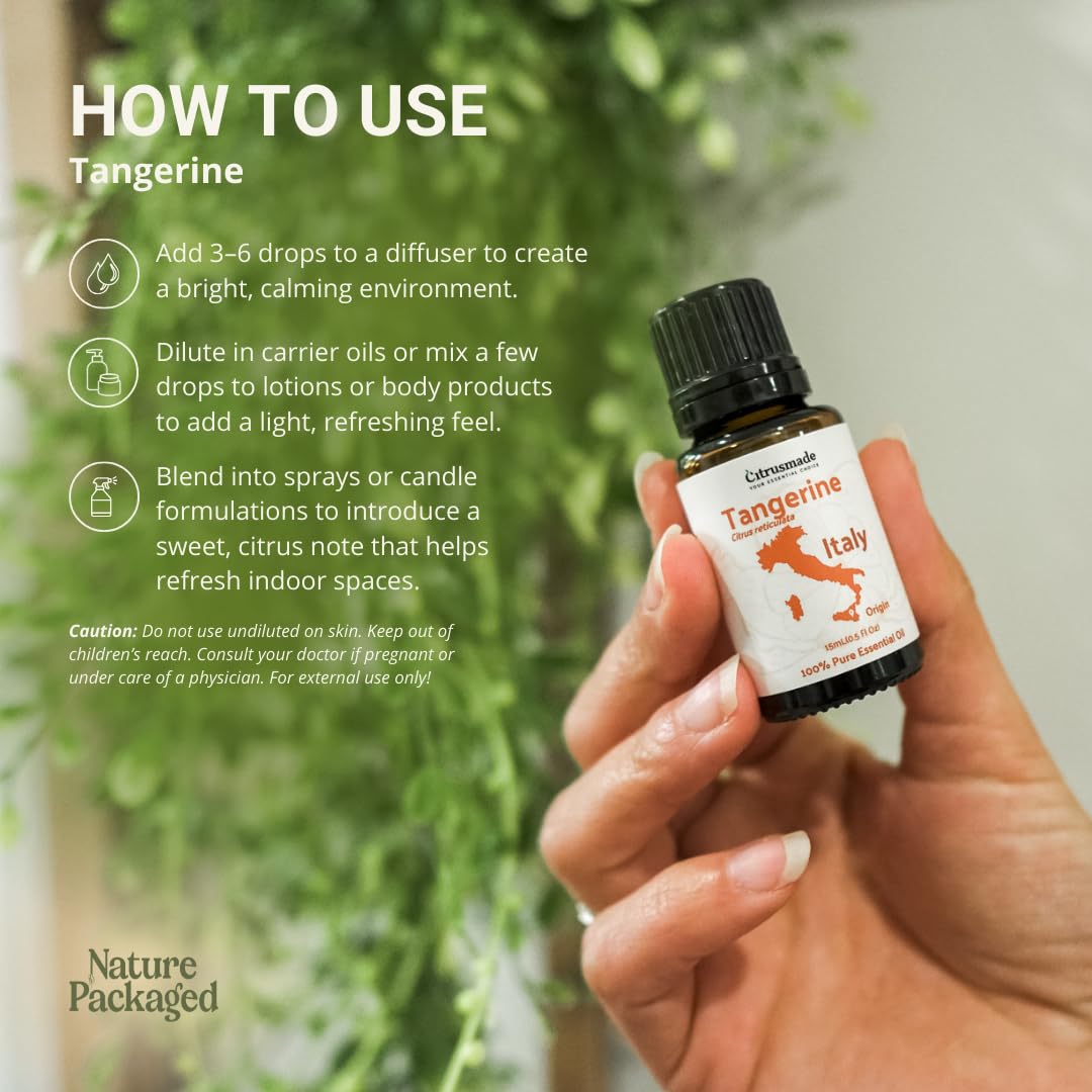 Nature Packaged mandarina: serum facial para cuidado de la piel con aroma natural.