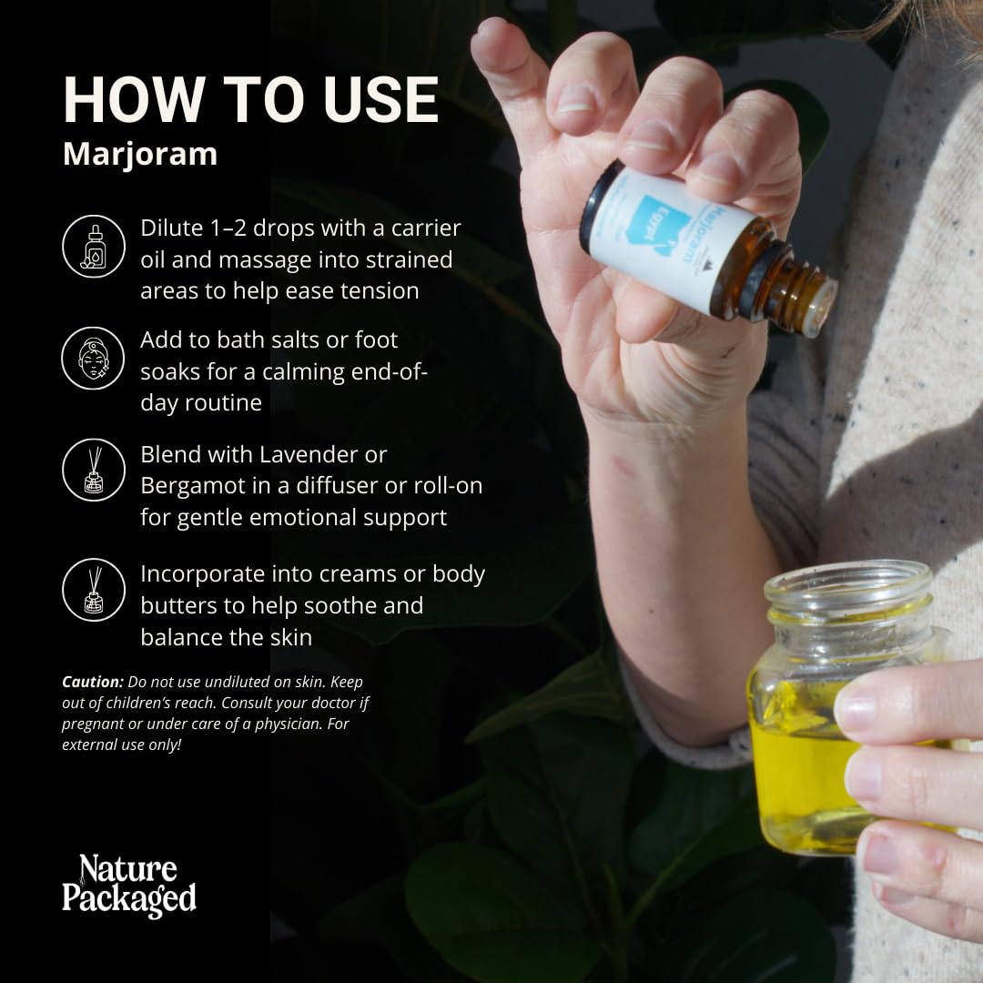 Nature Packaged Mejorana: difusor de aroma creando ambiente calmante en casa