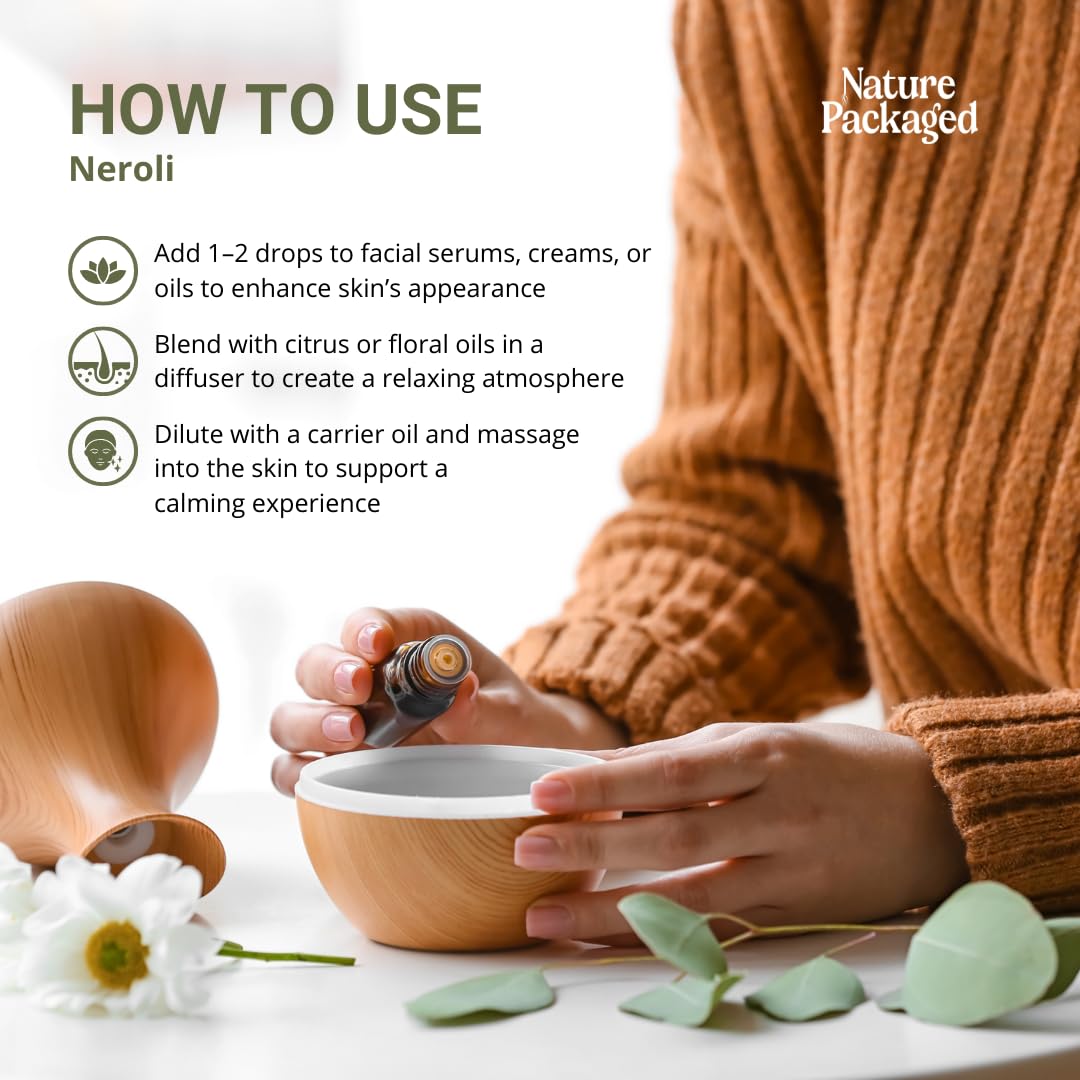 Nature Packaged Neroli, certificados IFRA y GC-MS, seguridad por lote.