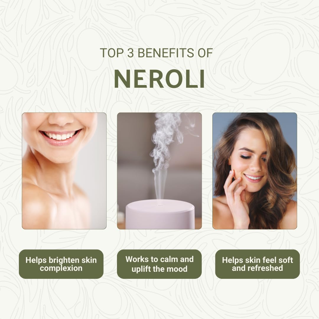 Nature Packaged Neroli, destilacion-vapor, aroma suave para relajación y masaje.