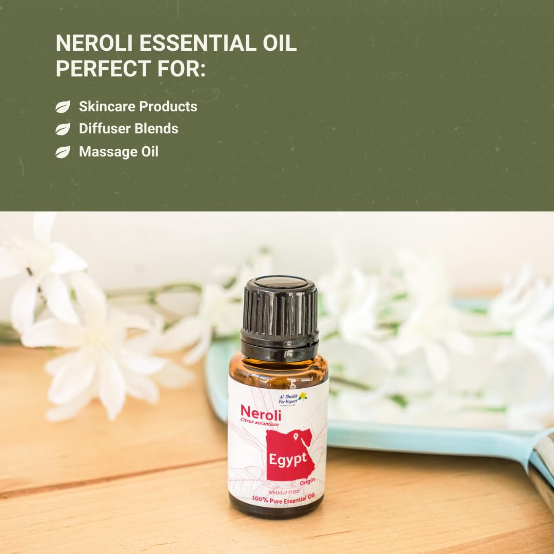 Nature Packaged Neroli, etiqueta-detalle, calidad y pureza respaldadas por documentación.