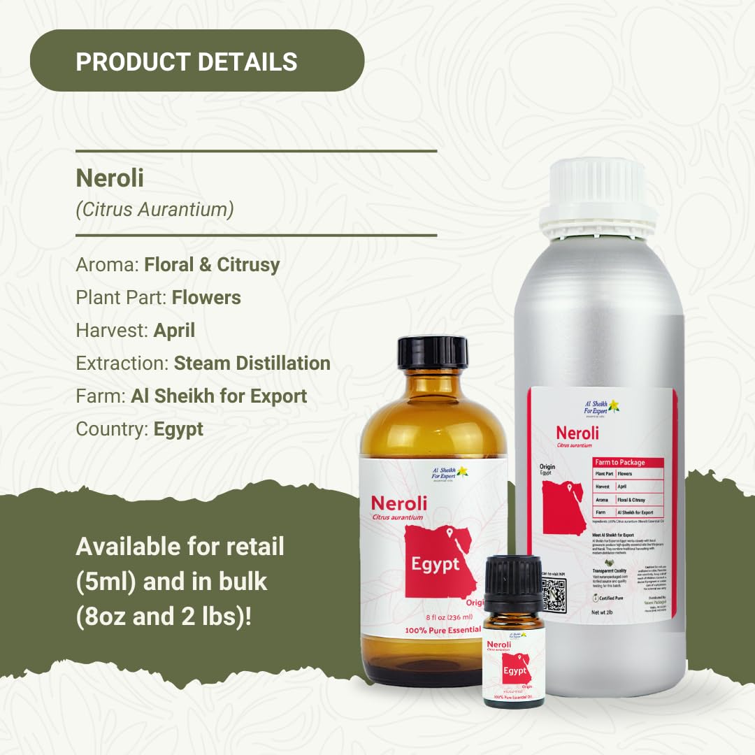 Nature Packaged Neroli, formulaciones cosméticas, sueros y cremas con fragancia floral.