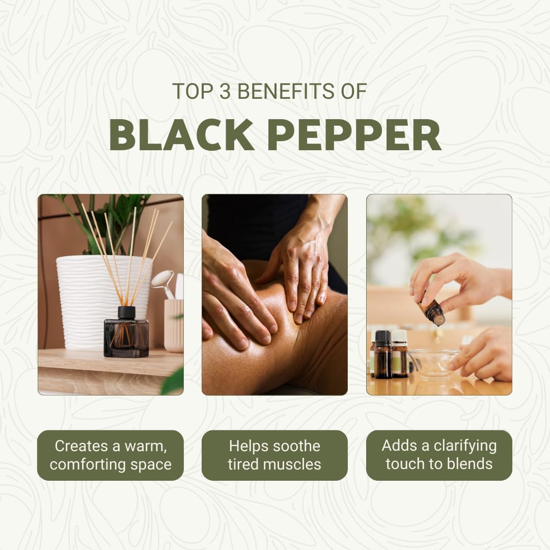 Nature Packaged Pimienta Negra, difusor: potenciador de concentración en espacios de trabajo