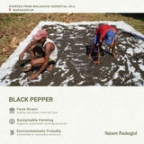 Nature Packaged Pimienta Negra, masaje: apoyo a la circulación y relajación muscular