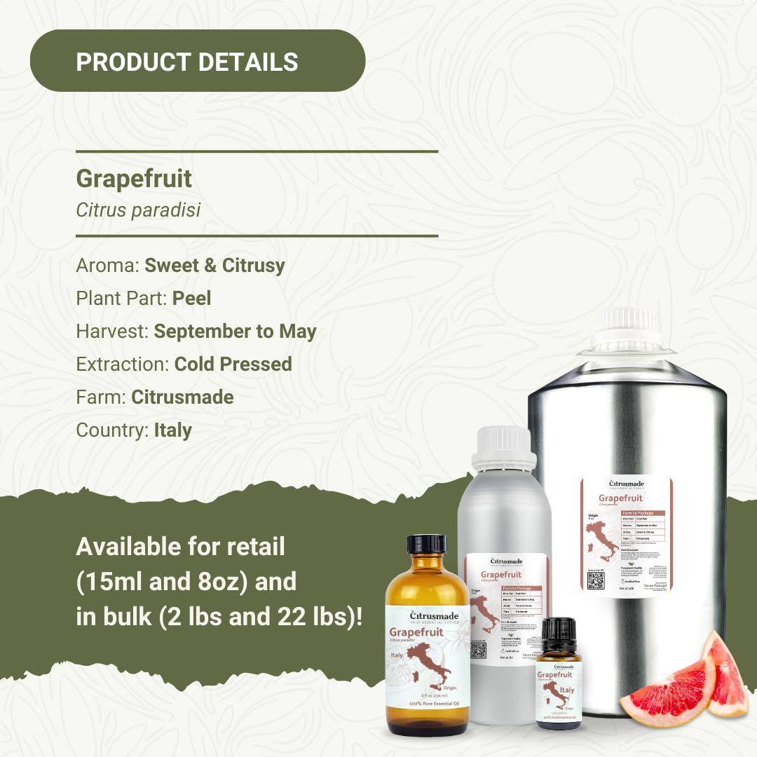 Nature Packaged pomelo energía diaria, aroma cítrico para despertar