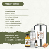 Nature Packaged Aceite Esencial Incienso, ideal para rituales nocturnos de descanso.