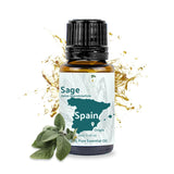 Nature Packaged Sage: botella de aceite esencial de salvia para aromaterapia y relajación.