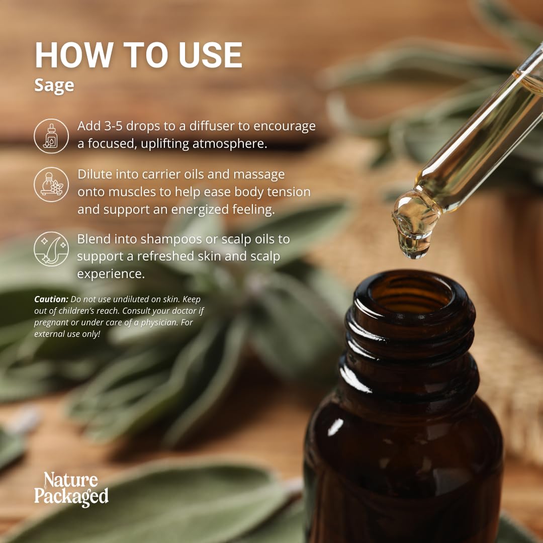Nature Packaged Sage: uso en masajes corporales para mayor relajación y bienestar.