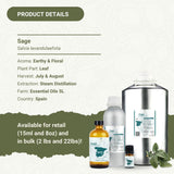 Nature Packaged Sage: origen español, cosecha manual para calidad artesanal.