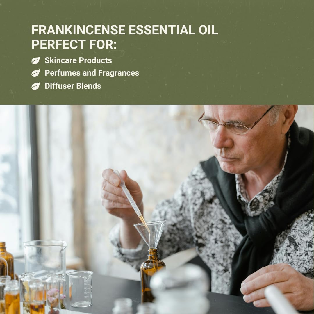 Nature Packaged Aceite Esencial Incienso, uso responsable por trabajadoras tribales.