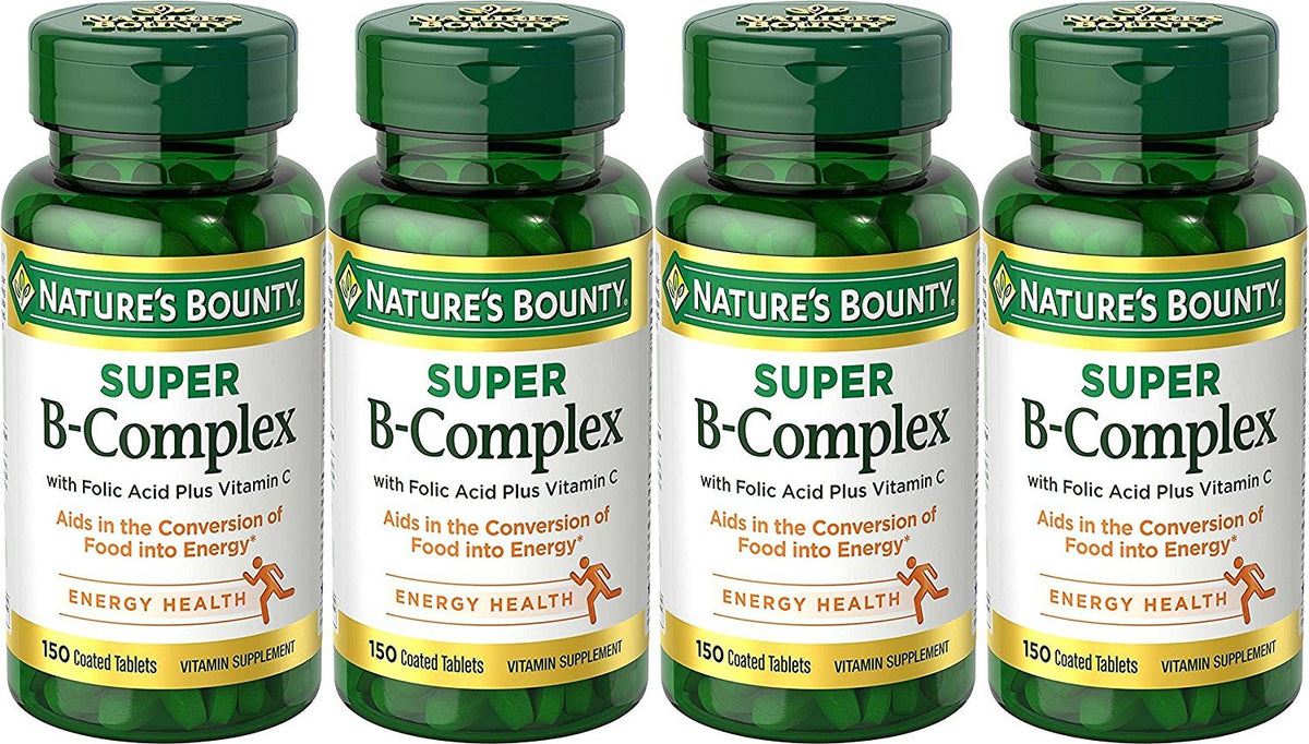 Nature's Bounty B-Complex, botella de tabletas, apoyo a la energía diaria