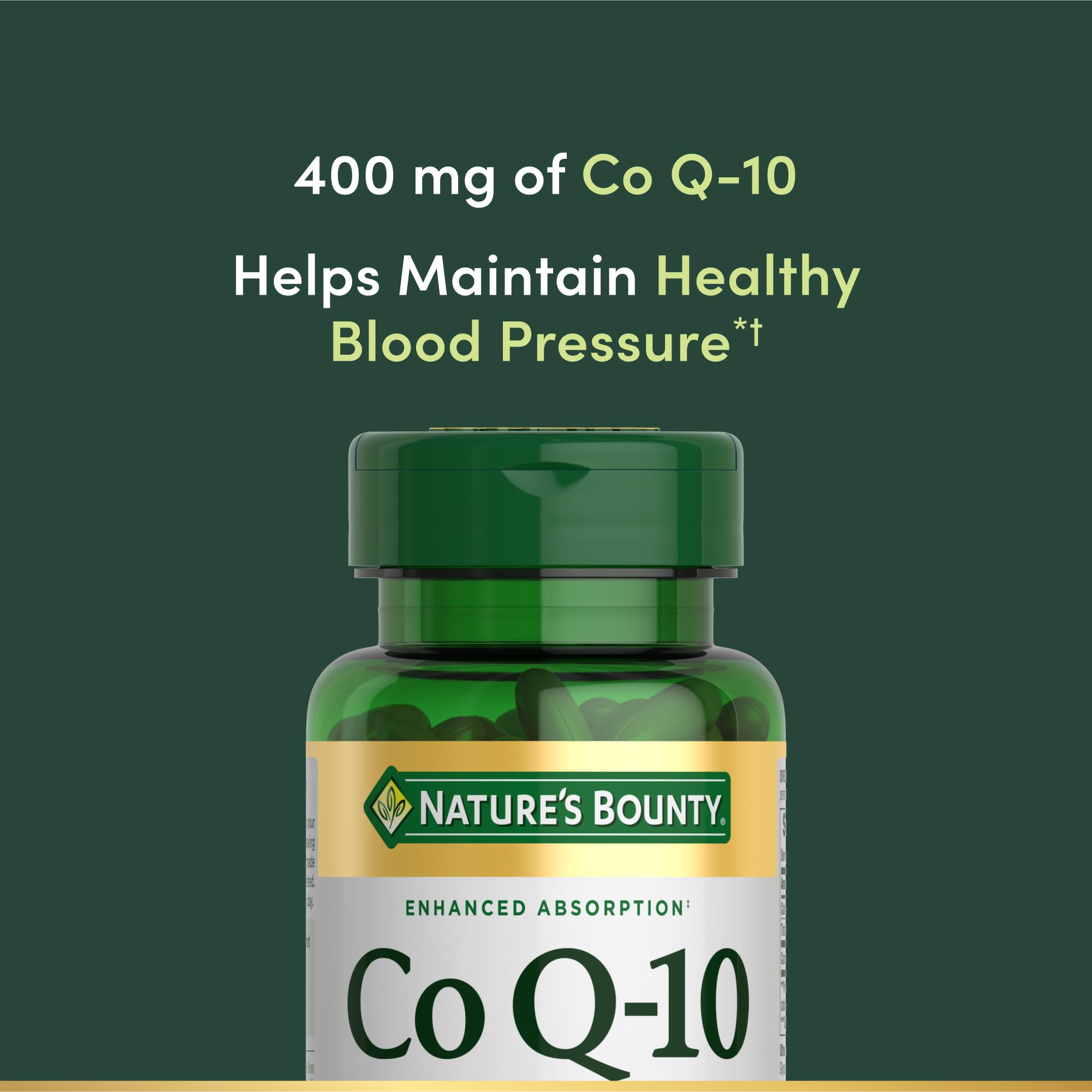 Nature's Bounty CoQ-10 400 mg: etiqueta detallada y Q-Sorb