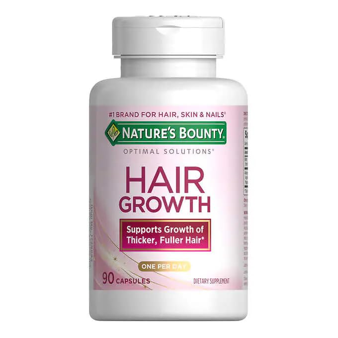 Nature's Bounty libre de OGM, suplemento para cabello