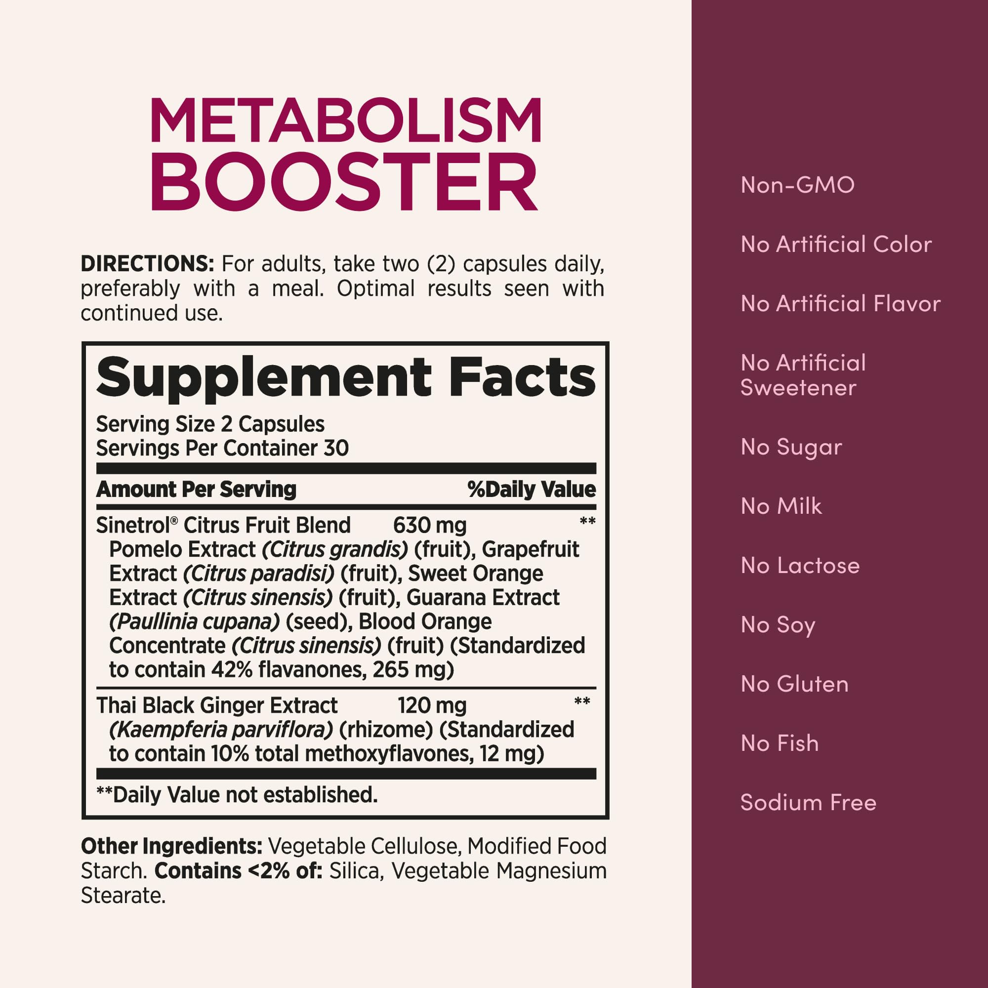 Nature’s Bounty Optimal Solutions Metabolism Booster para uso diario dentro de un estilo de vida saludable.