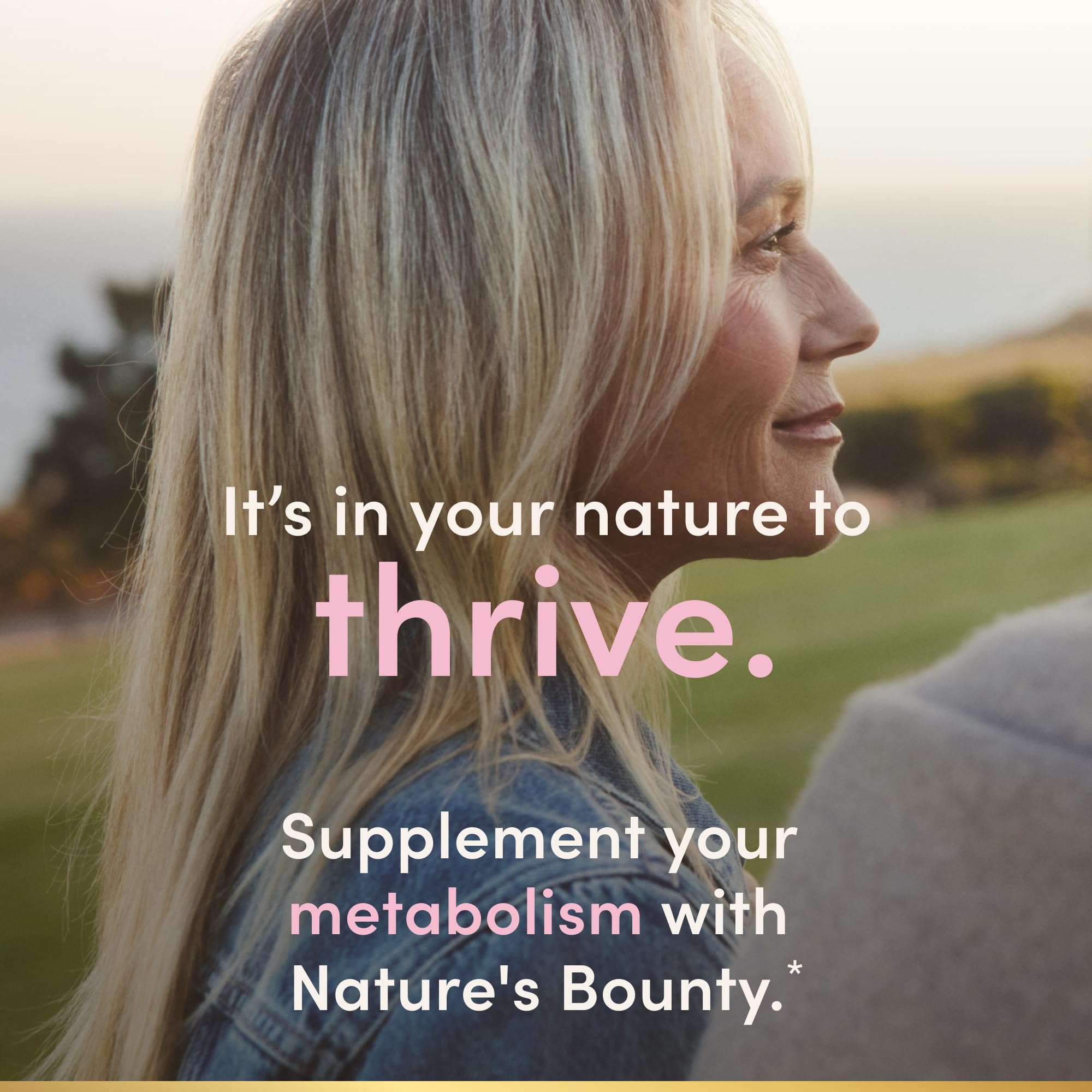 Nature’s Bounty Optimal Solutions Metabolism Booster con jengibre negro, asociado a la reducción de grasa abdominal.