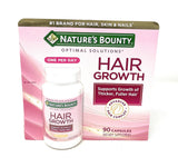 Nature's Bounty suplemento para crecimiento del cabello en botella