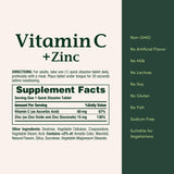 Presentación de Nature's Bounty Vitamin C + Zinc en estante de tienda.