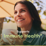 Primer plano de tabletas Nature's Bounty Vitamin C + Zinc para uso diario.