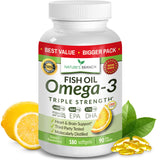 Nature's Branch Omega-3 triple strength cápsulas sin eructos para uso diario