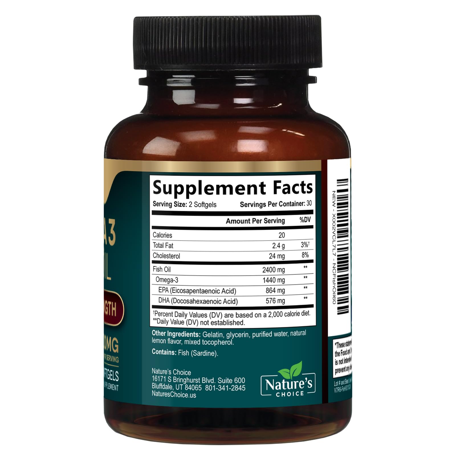 Nature's Choice Omega3 Calidad Garantizada - suplemento confiable para bienestar diario