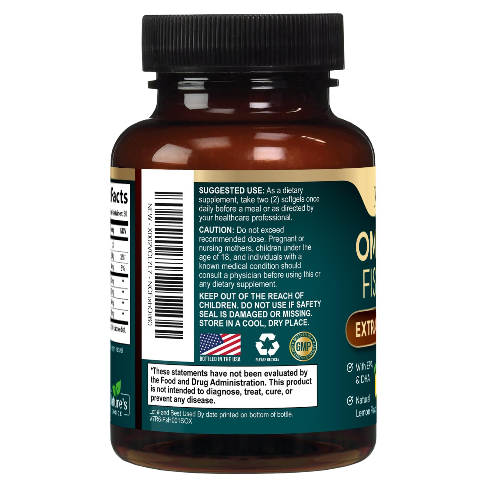 Nature's Choice Omega3 Sin Aroma - cápsulas discretas para ingesta cotidiana
