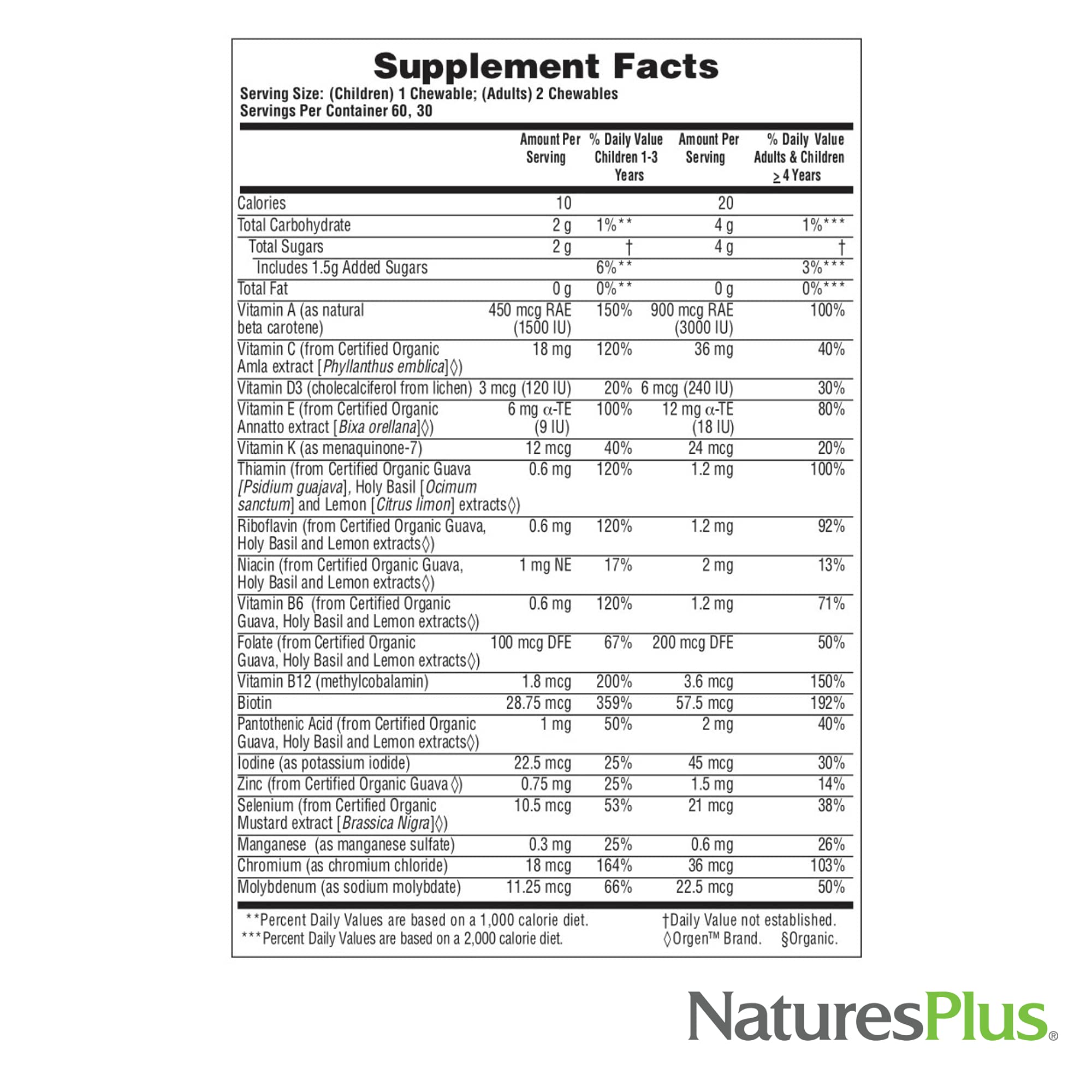 Nature's Plus Fuente de Vida Garden, con enzimas y probióticos para soporte digestivo.