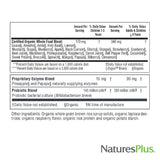 Nature's Plus Fuente de Vida Garden etiqueta orgánica USDA, opción limpia para familias.