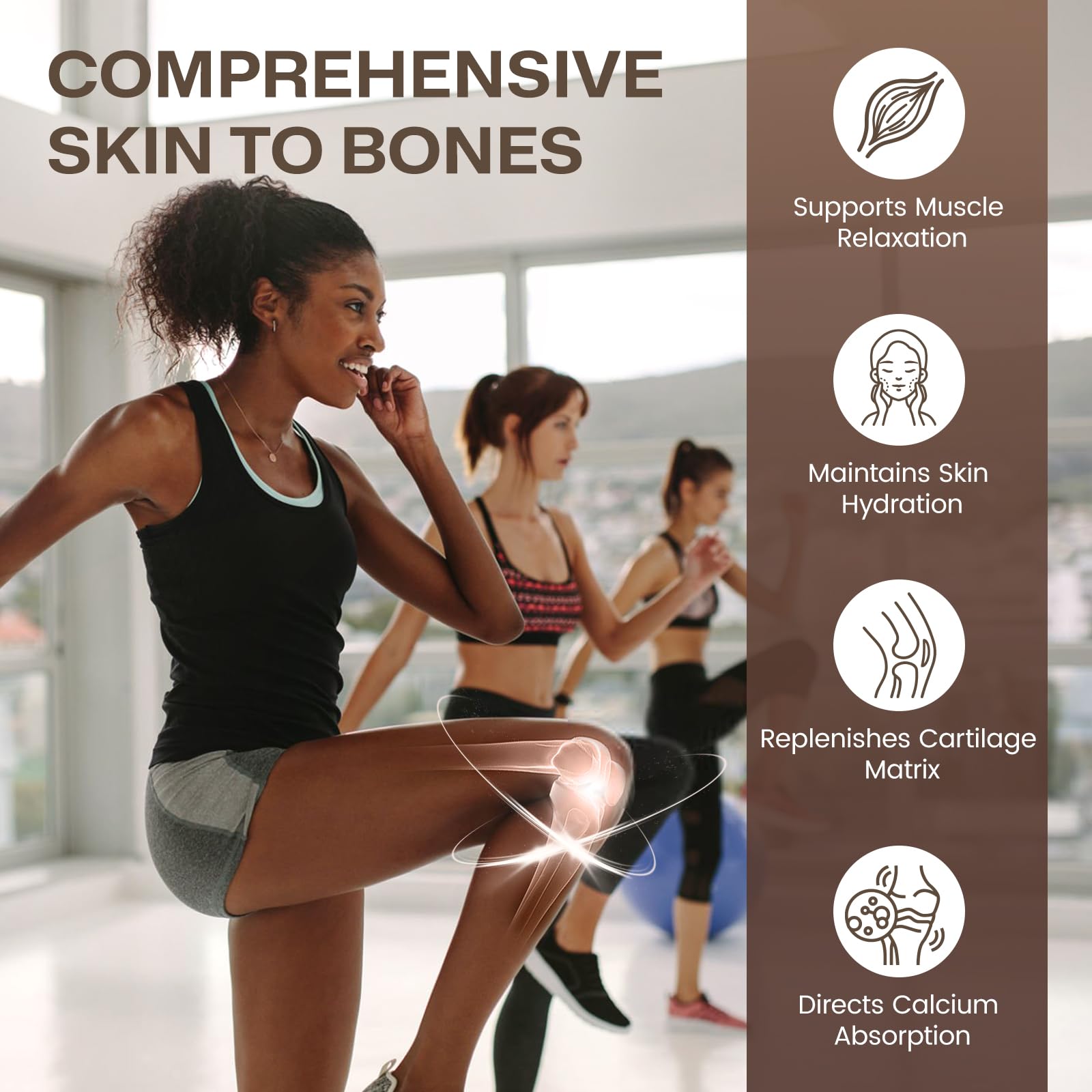 Nature Target Chocolate Multi Collagen Peptides se disuelve en agua sin grumos.