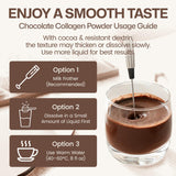 Nature Target Chocolate Multi Collagen Peptides polvo fino para disolver rápido.