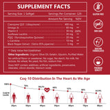 Nature Target CoQ10-400mg cápsulas primer plano: antioxidante diario para las células.