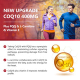 Nature Target CoQ10-400mg pack omega-3: perfil nutricional visible en cápsulas.