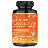 Nature Target Glucosamina Chondroitina: botella para uso diario y movilidad.