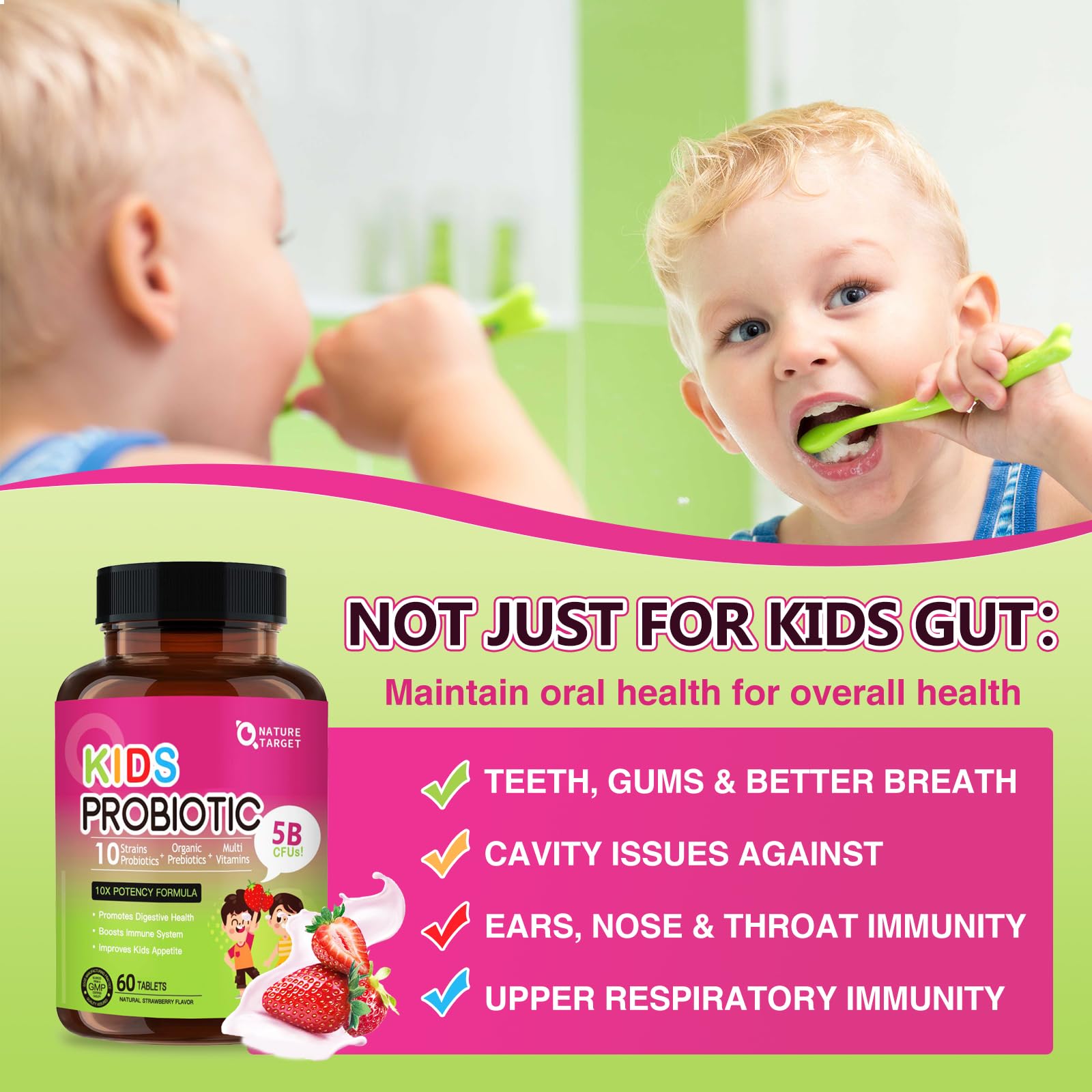 Nature Target Kids Probiotico apto para lactosa, sin gluten ni soja