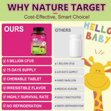 Nature Target Kids Probiotico tableta diaria para el cuidado del niño