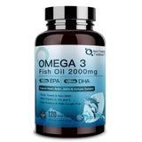 NATURE TARGET Omega-3 cápsulas blandas 2000mg para energía diaria y salud cardíaca.