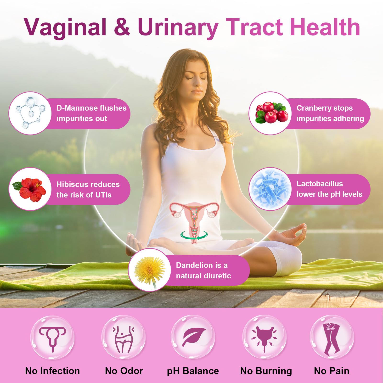 Nature Target Probióticos Mujeres: cápsulas dentro del frasco