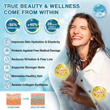 Nature Target probióticos en polvo con colágeno marino para digestión