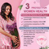 Nature Target Probiotics: Cranberry y Mannosa para salud urinaria y vaginal.