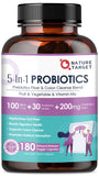 Nature Target Probiotics empaquetado con cápsulas veganas para uso diario.