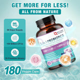 Nature Target Probiotics con prebióticos y probióticos para la salud digestiva.