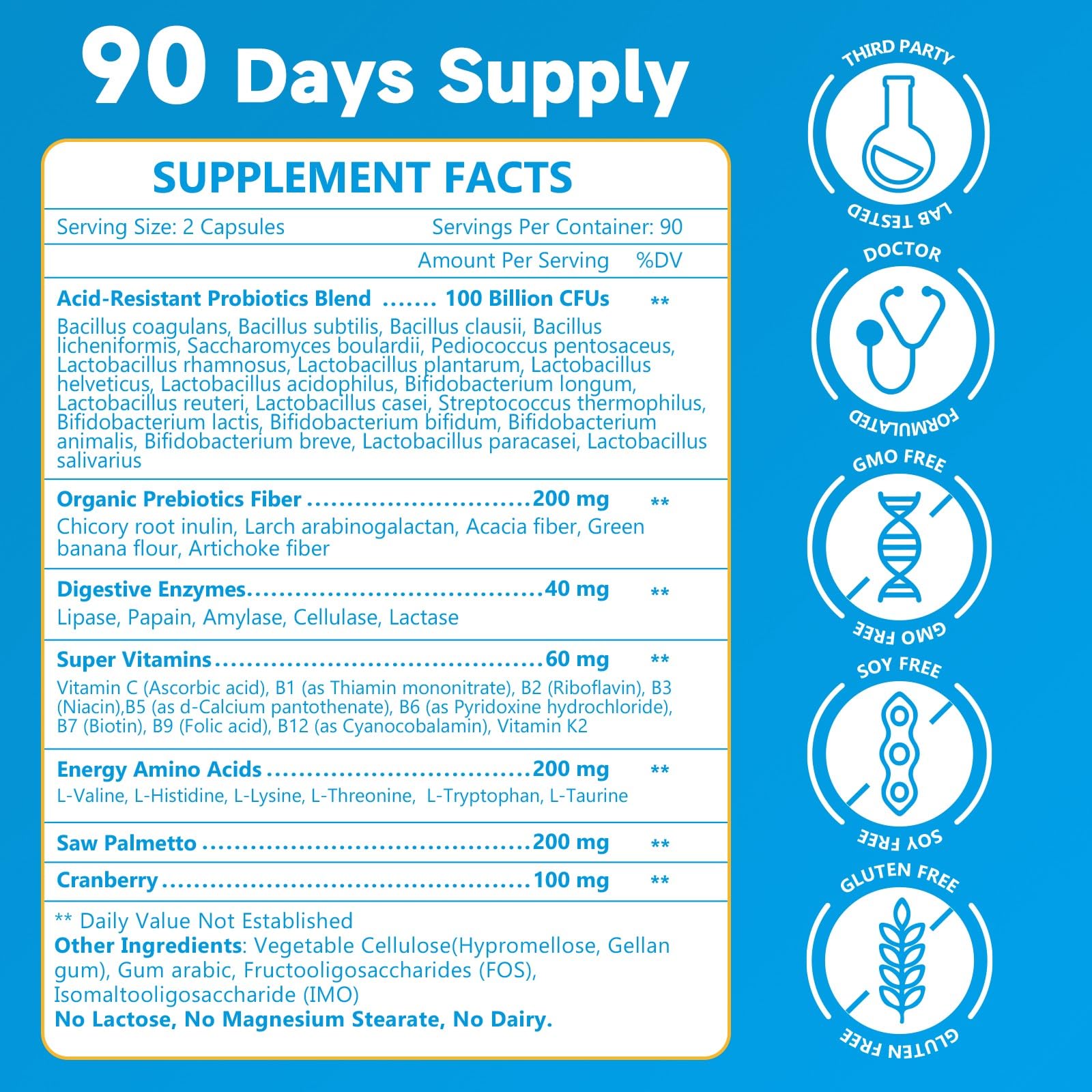 NATURE TARGET probióticos – Saw Palmetto para la salud prostática