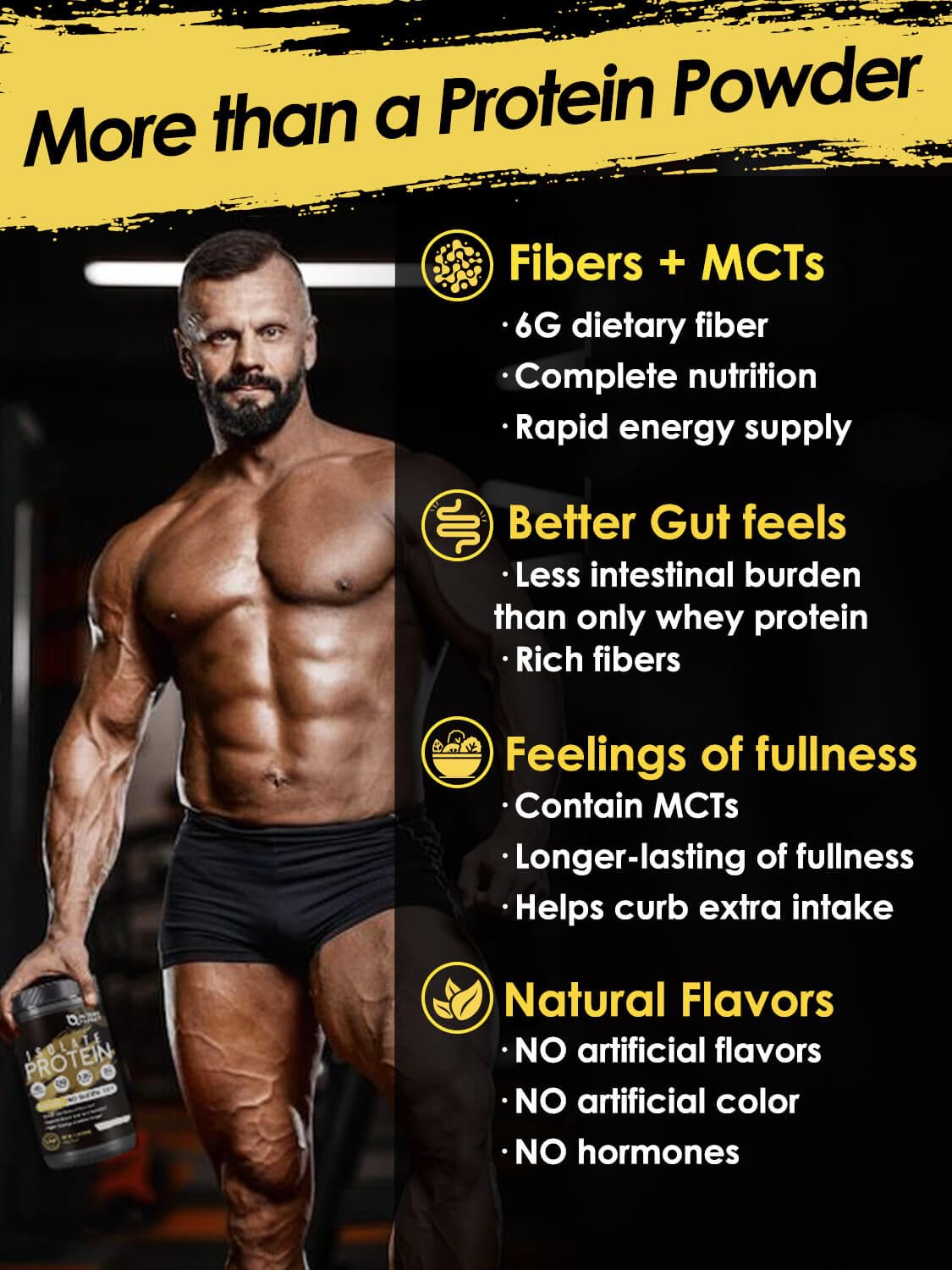 Mezcla proteica Nature Target para entrenamiento: combinación rápida y lenta.